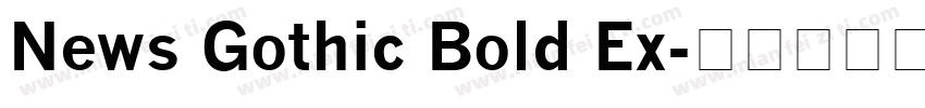 News Gothic Bold Ex字体转换